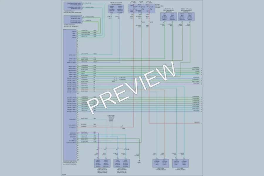 2010 Dodge Charger Supplemental Restraints wiring diagram preview
