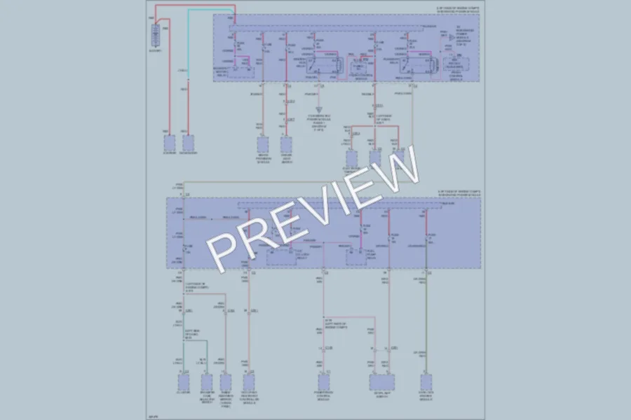 2010 Dodge Dakota Power Distribution wiring diagram preview