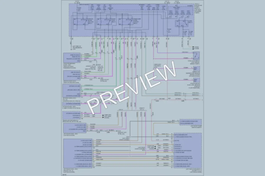 2010 Dodge GrandCaravan Power Door Locks wiring diagram preview