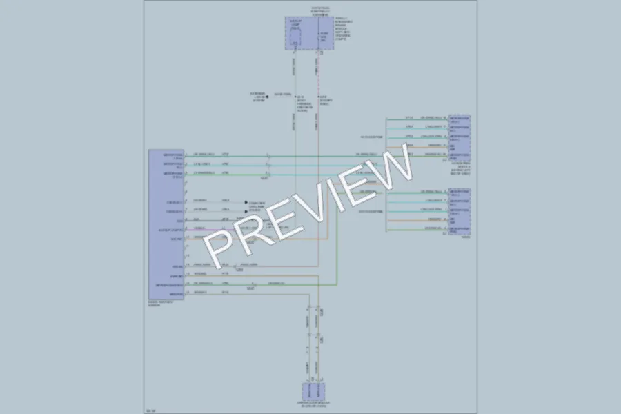 2010 Dodge GrandCaravan Power Mirrors wiring diagram preview
