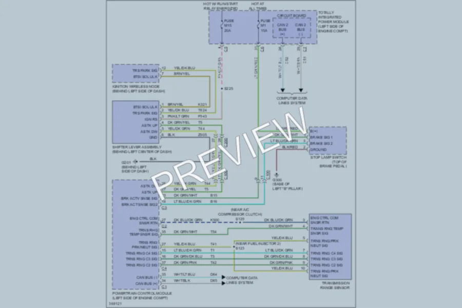 2010 Dodge GrandCaravan Shift Interlock wiring diagram preview