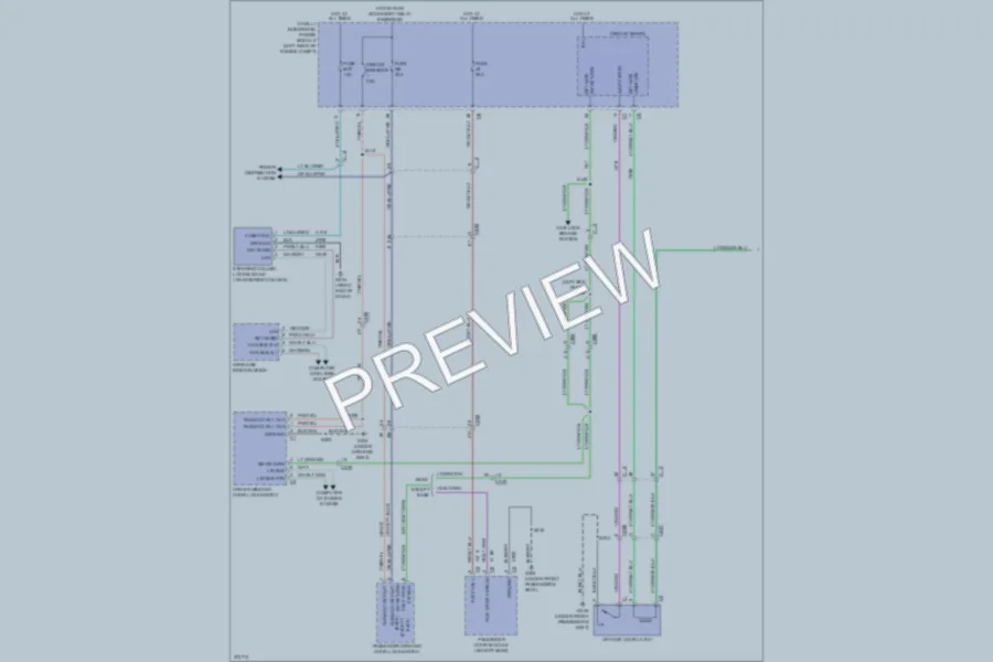 2010 Dodge Journey Power Door Locks wiring diagram preview