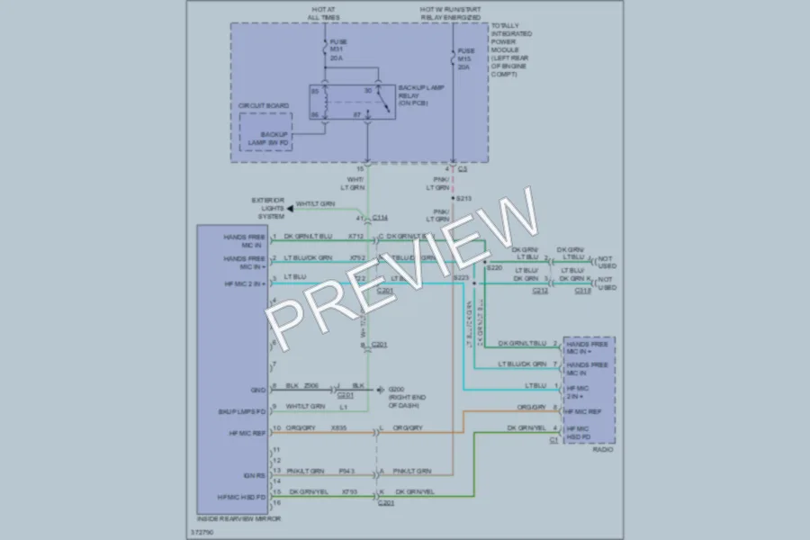 2010 Dodge Journey Power Mirrors wiring diagram preview