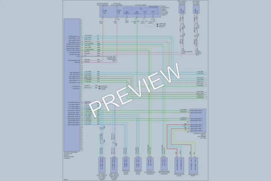 2010 Dodge Nitro Supplemental Restraints wiring diagram preview