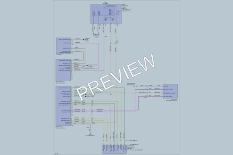 2010 Dodge R2500 Transmission wiring diagram preview
