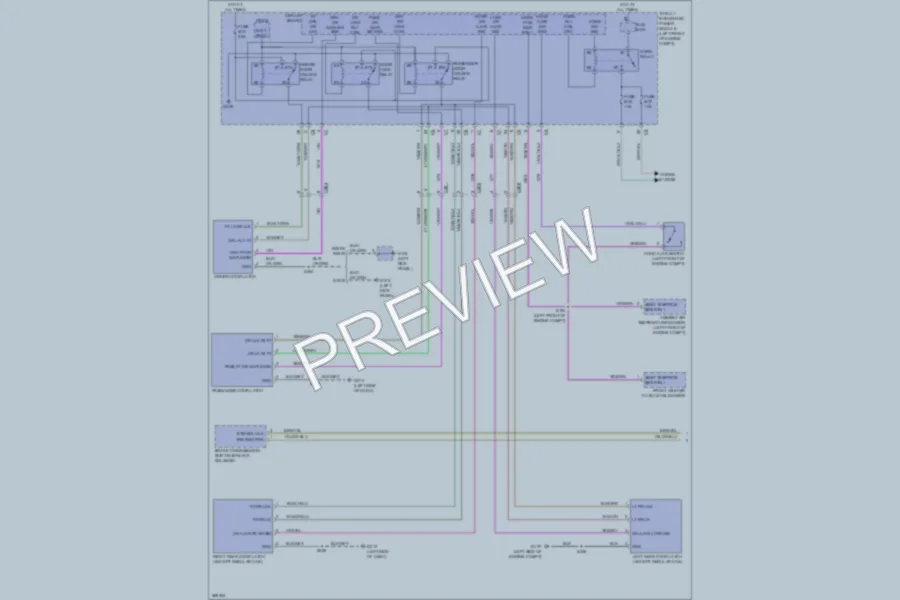 2010 Dodge R1500 Power Door Locks wiring diagram preview