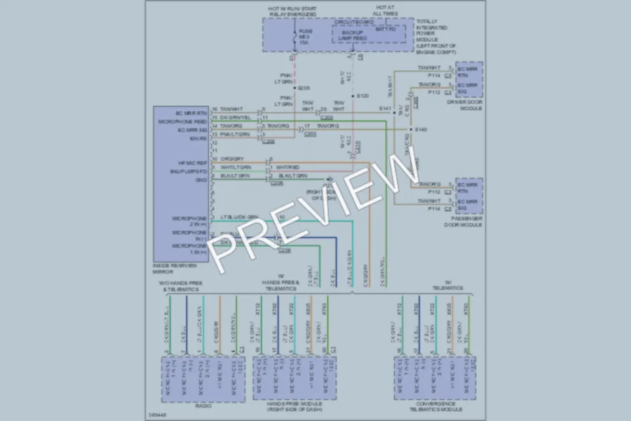 2010 Dodge R1500 Power Mirrors wiring diagram preview
