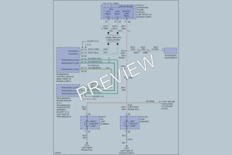 2010 Dodge R3500 Exterior Lights wiring diagram preview