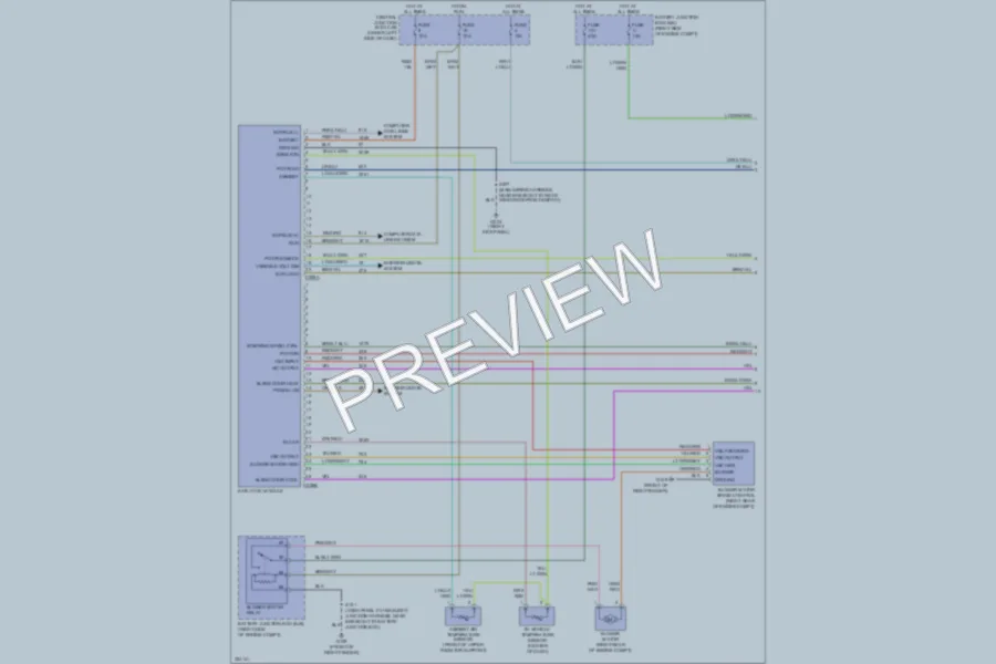 2010 Ford CrownVictoria Air Conditioning wiring diagram preview