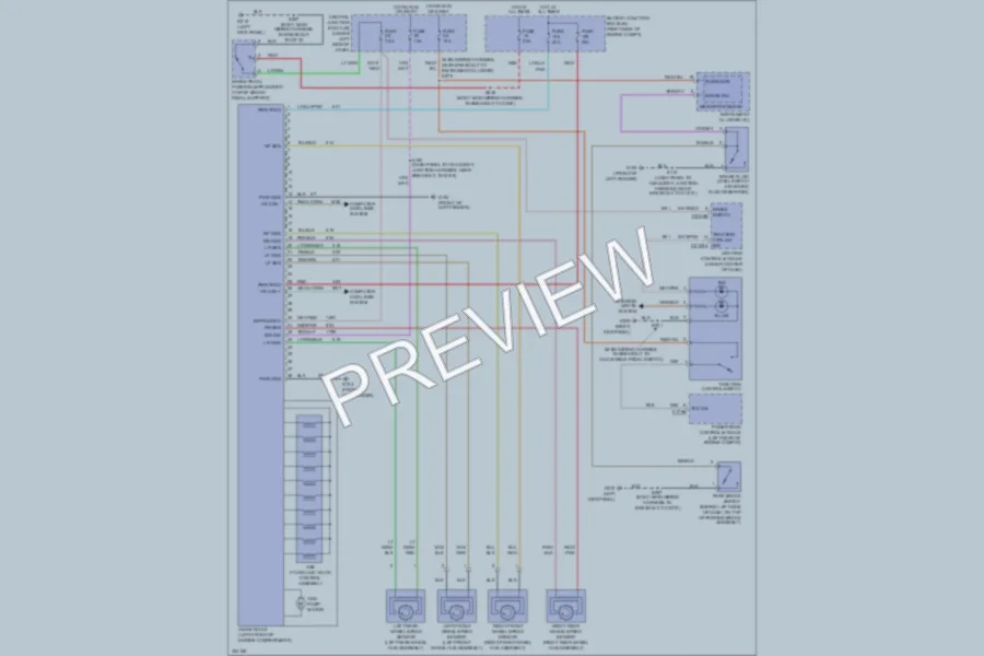 2010 Ford CrownVictoria Anti Lock Brakes wiring diagram preview