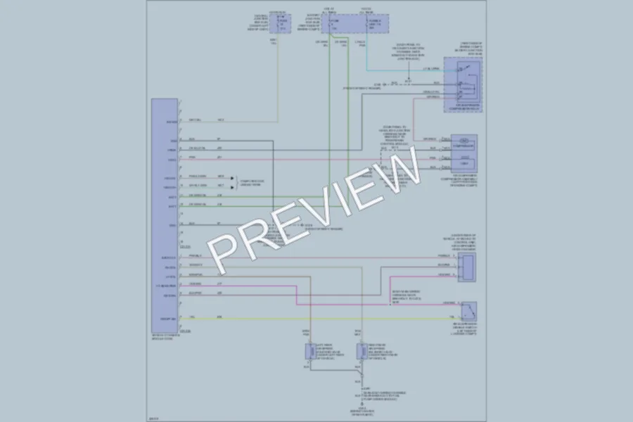 2010 Ford CrownVictoria Electronic Suspension wiring diagram preview