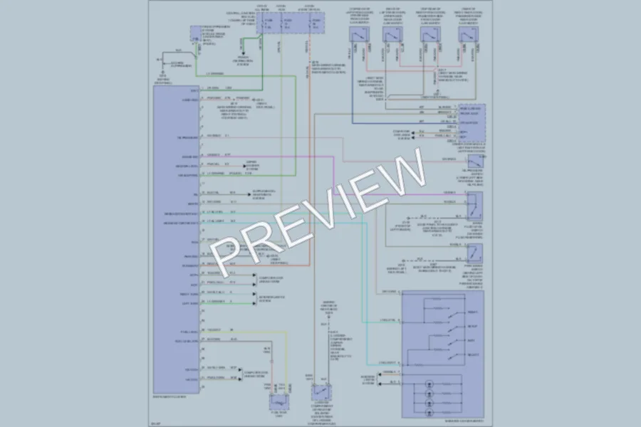 2010 Ford CrownVictoria Instrument Cluster wiring diagram preview