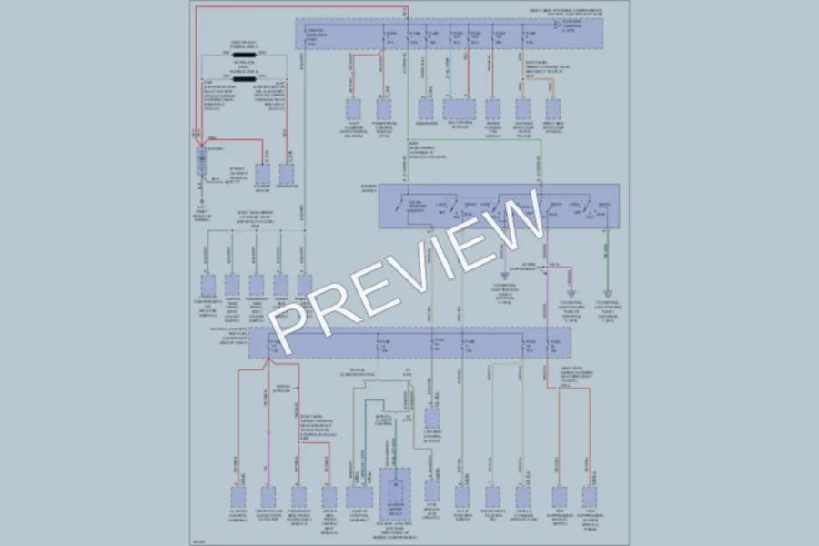 2010 Ford CrownVictoria Power Distribution wiring diagram preview
