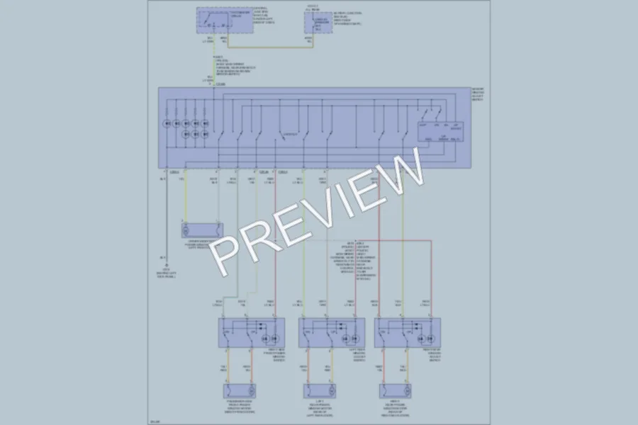 2010 Ford CrownVictoria Power Windows wiring diagram preview