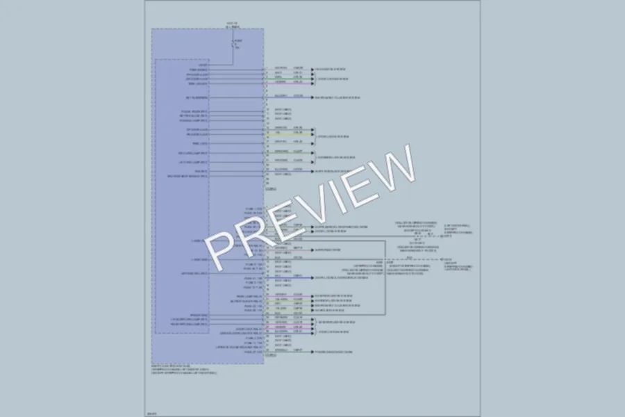 2010 Ford E250 Body Control Modules wiring diagram preview