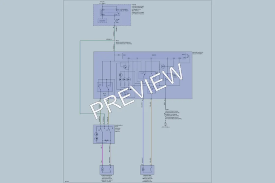 2010 Ford E250 Power Windows wiring diagram preview