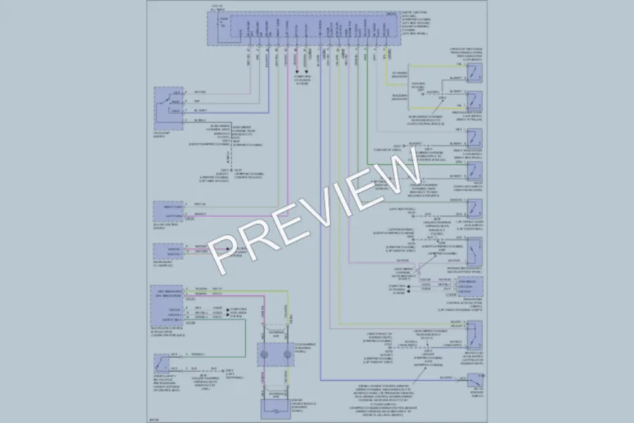 2010 Ford E150 Warning Systems wiring diagram preview
