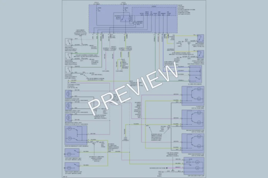 2010 Ford E350 Super Duty Interior Lights wiring diagram preview