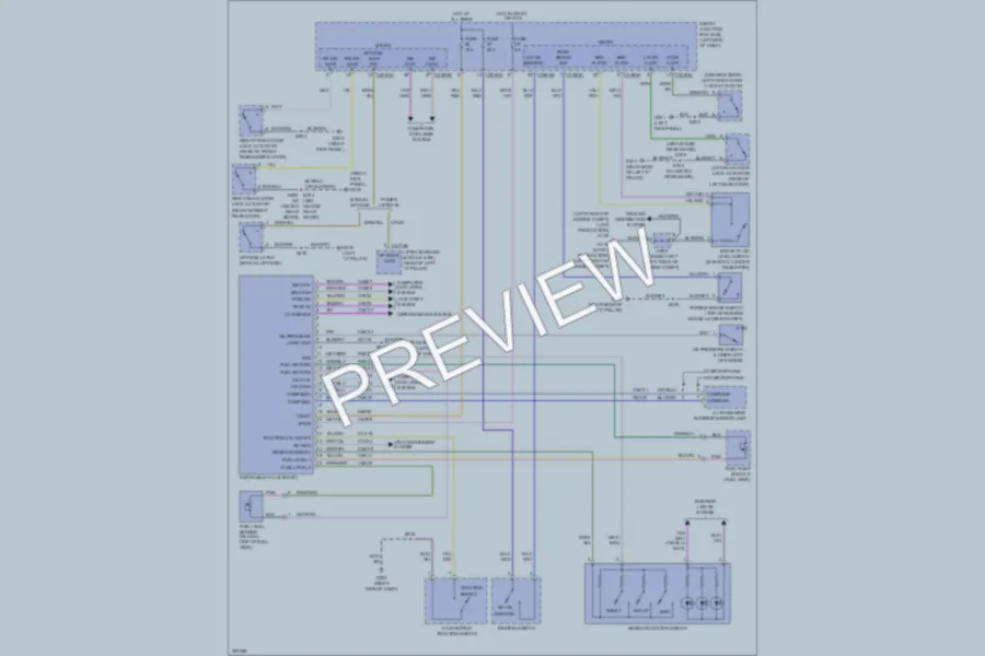 2010 Ford Edge Instrument Cluster wiring diagram preview