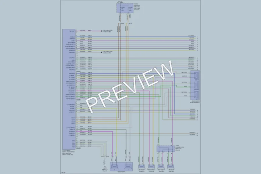 2010 Ford Edge Navigation wiring diagram preview