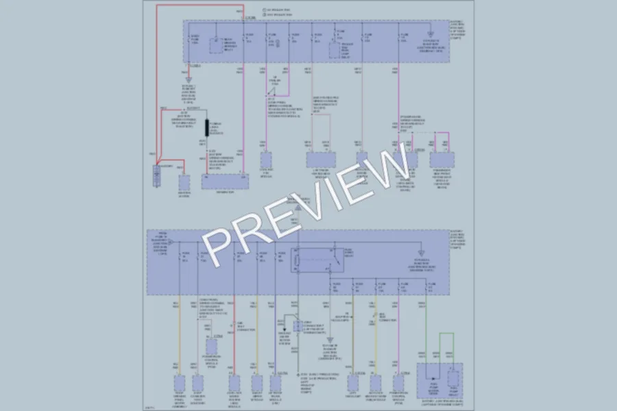 2010 Ford Edge Power Distribution wiring diagram preview