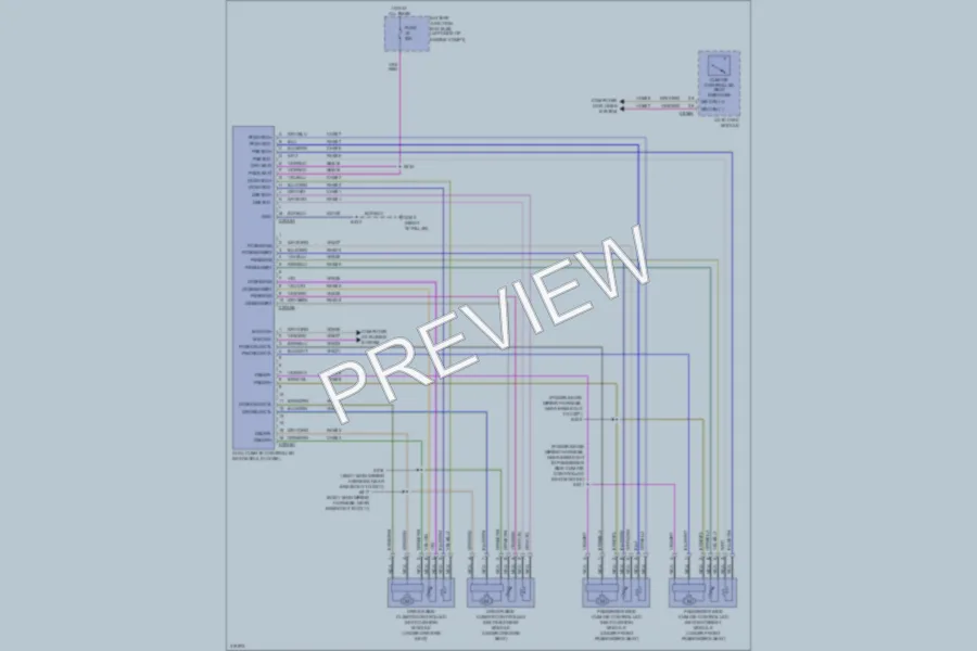 2010 Ford Edge Power Seats wiring diagram preview