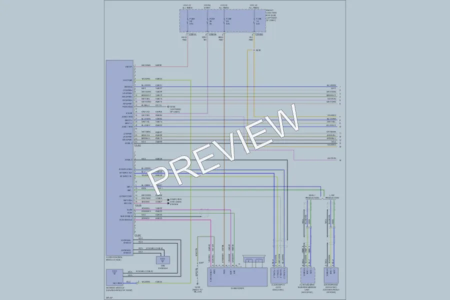 2010 Ford Edge Radio wiring diagram preview