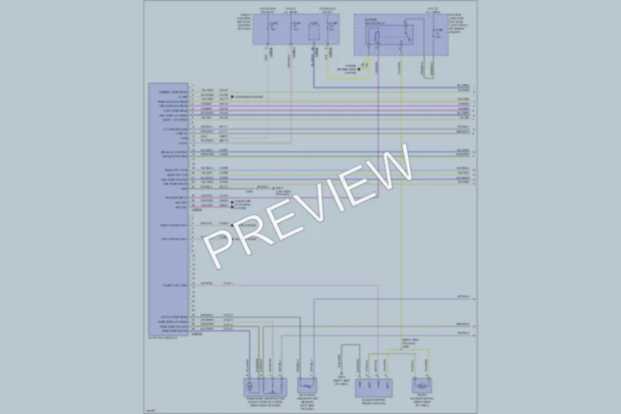2010 Ford Escape Air Conditioning wiring diagram preview