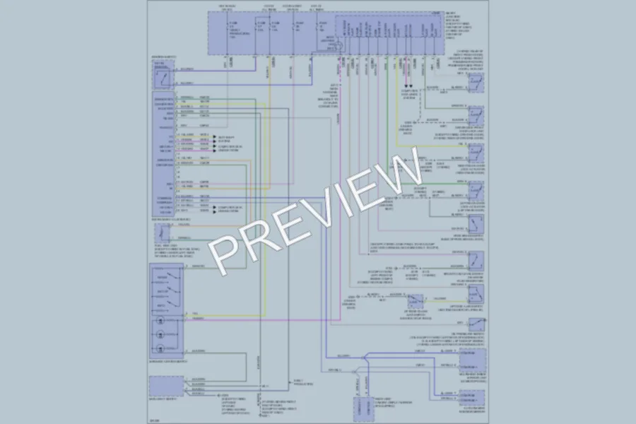 2010 Ford Escape Instrument Cluster wiring diagram preview