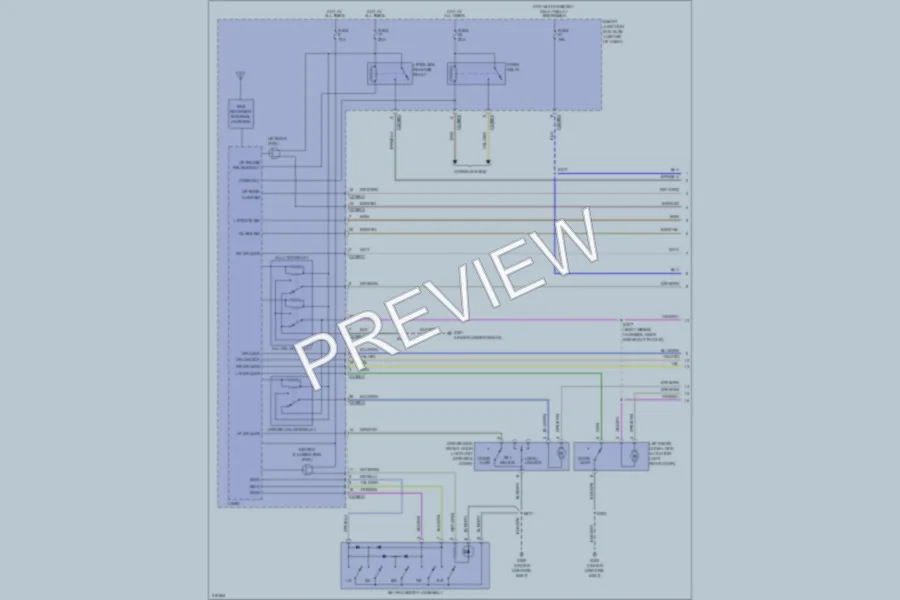 2010 Ford Escape Power Door Locks wiring diagram preview