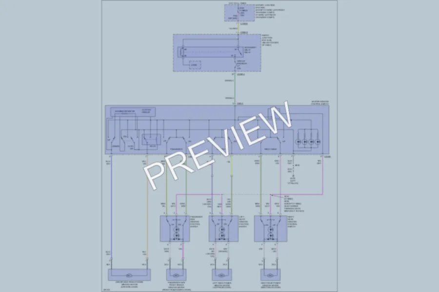 2010 Ford Escape Power Windows wiring diagram preview