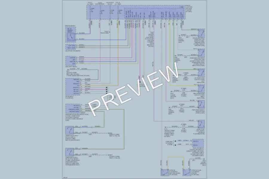 2010 Ford Escape Warning Systems wiring diagram preview