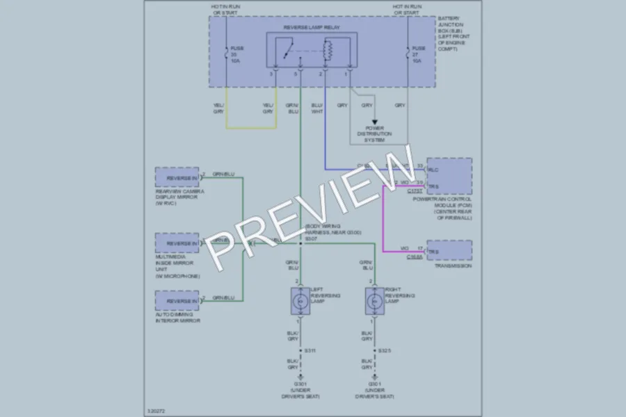 2010 Ford EscapeHybrid Exterior Lights wiring diagram preview