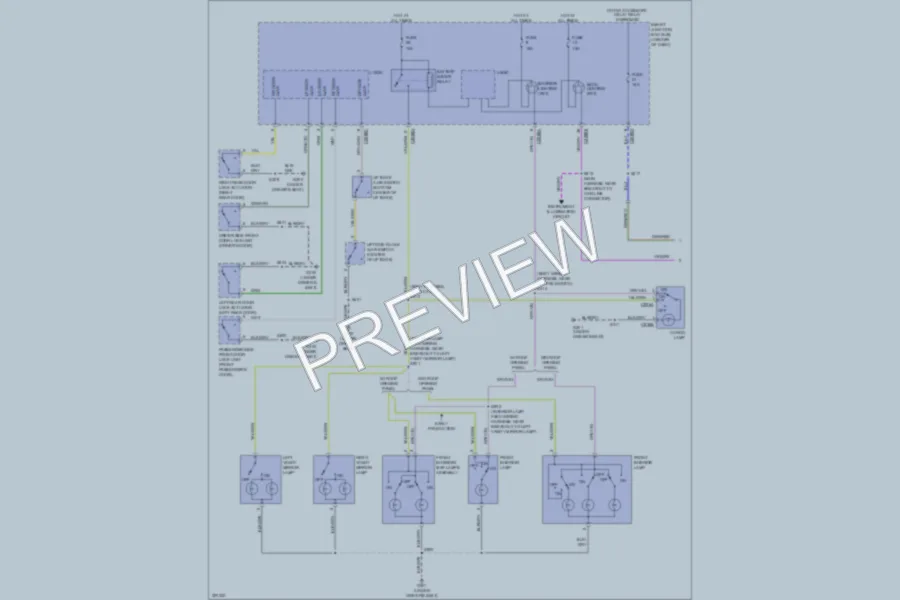 2010 Ford EscapeHybrid Interior Lights wiring diagram preview