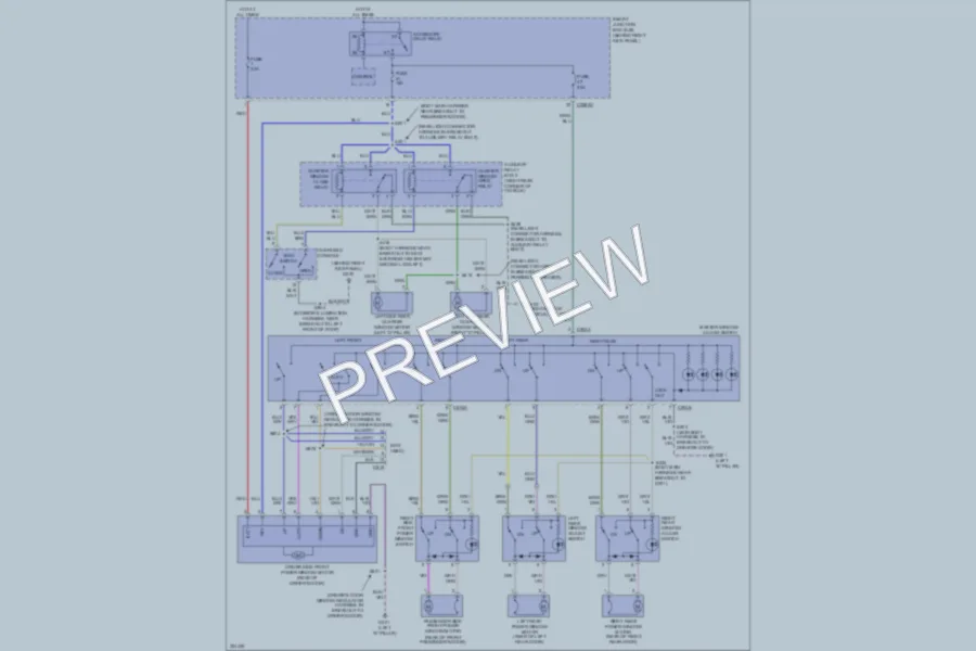 2010 Ford Expedition Power Windows wiring diagram preview