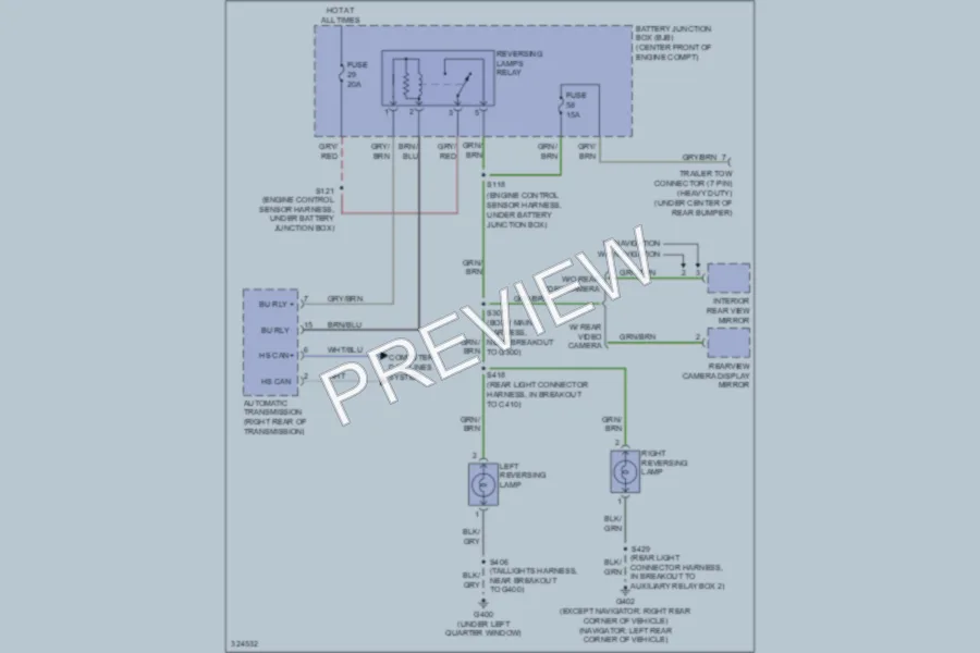 2010 Ford ExpeditionEL Exterior Lights wiring diagram preview