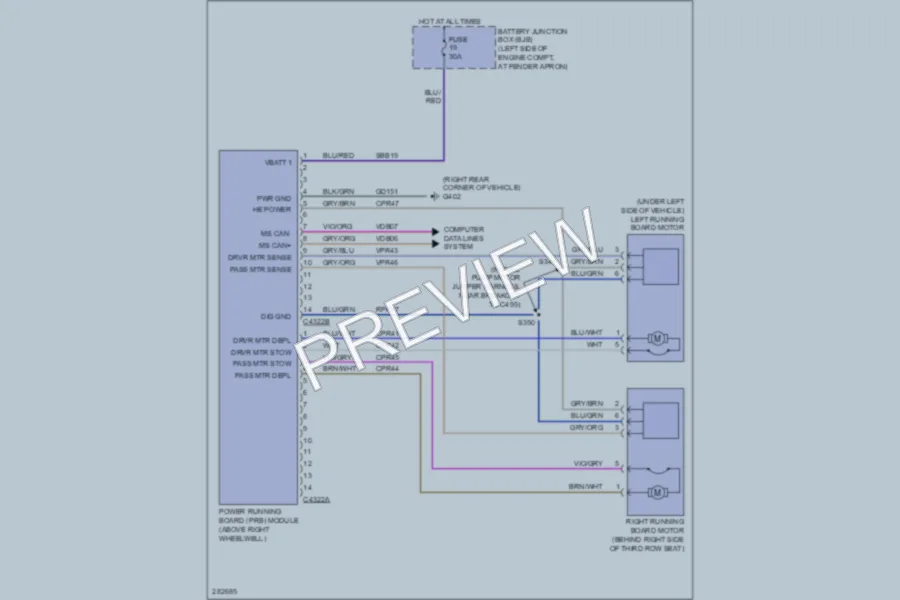 2010 Ford Explorer Trunk Tailgate Fuel Door wiring diagram preview