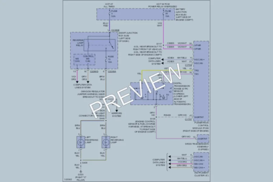 2010 Ford ExplorerSportTrac Exterior Lights wiring diagram preview