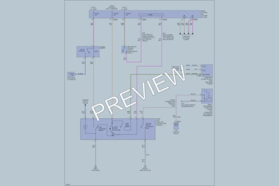 2010 Ford ExplorerSportTrac Shift Interlock wiring diagram preview