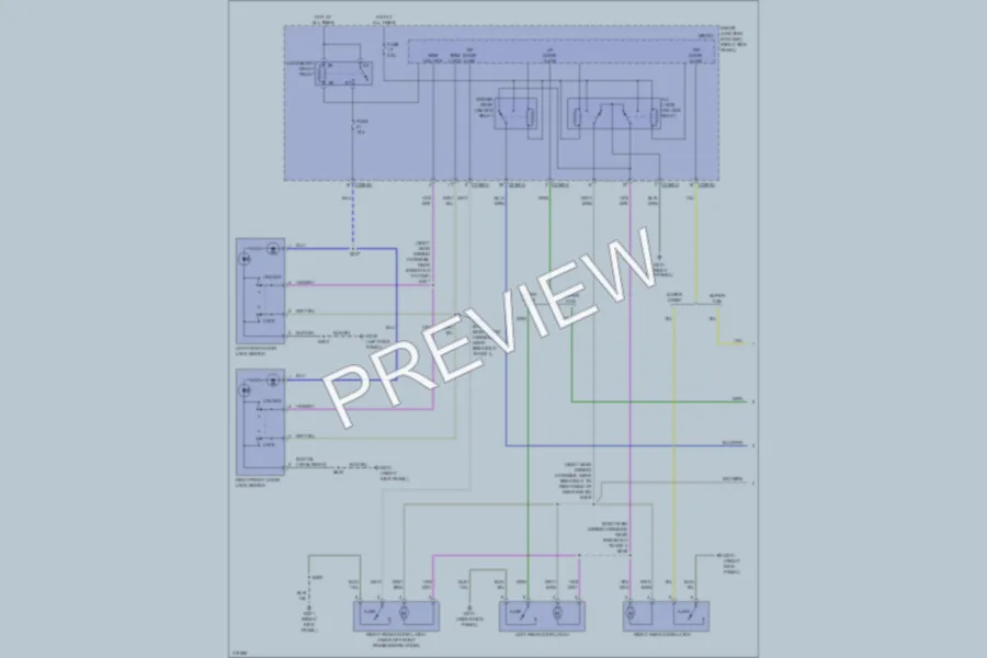 2010 Ford F150 Power Door Locks wiring diagram preview