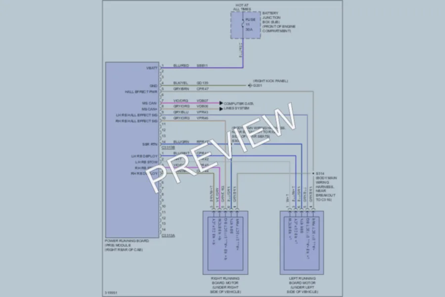 2010 Ford F150 Trunk Tailgate Fuel Door wiring diagram preview