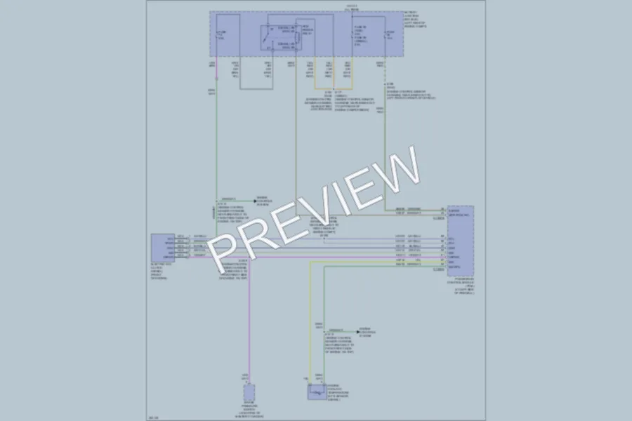 2010 Ford F350 Super Duty Cooling Fan wiring diagram preview