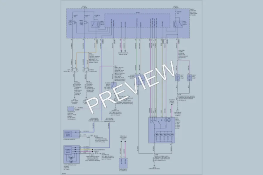 2010 Ford F350 Super Duty Headlights wiring diagram preview