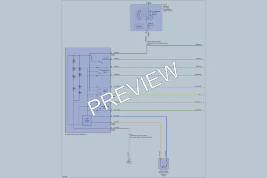 2010 Ford F250 Super Duty Power Windows wiring diagram preview