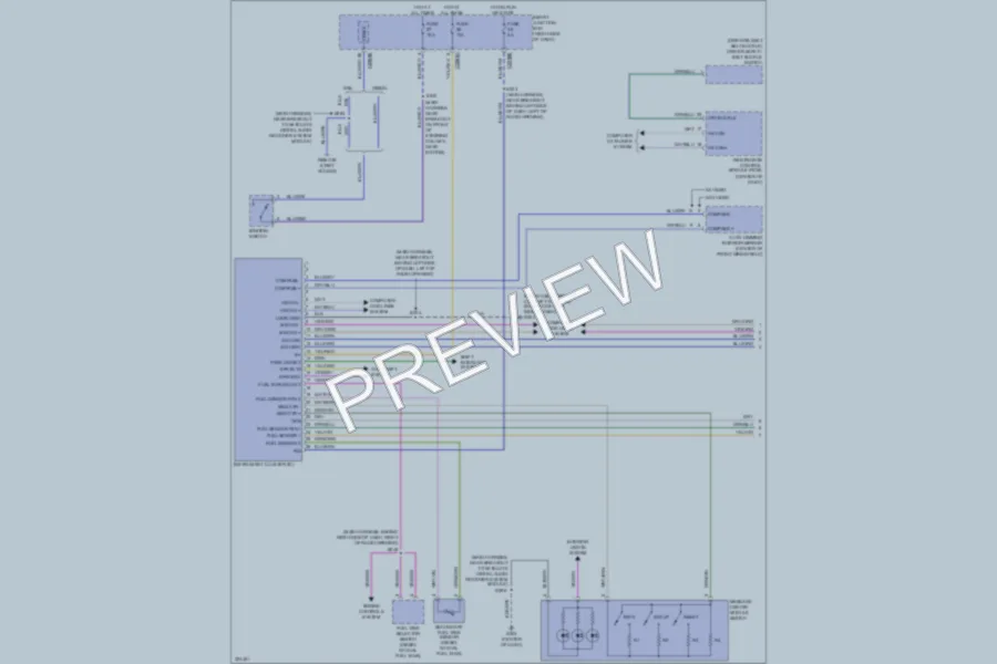 2010 Ford F350 Super Duty Instrument Cluster wiring diagram preview