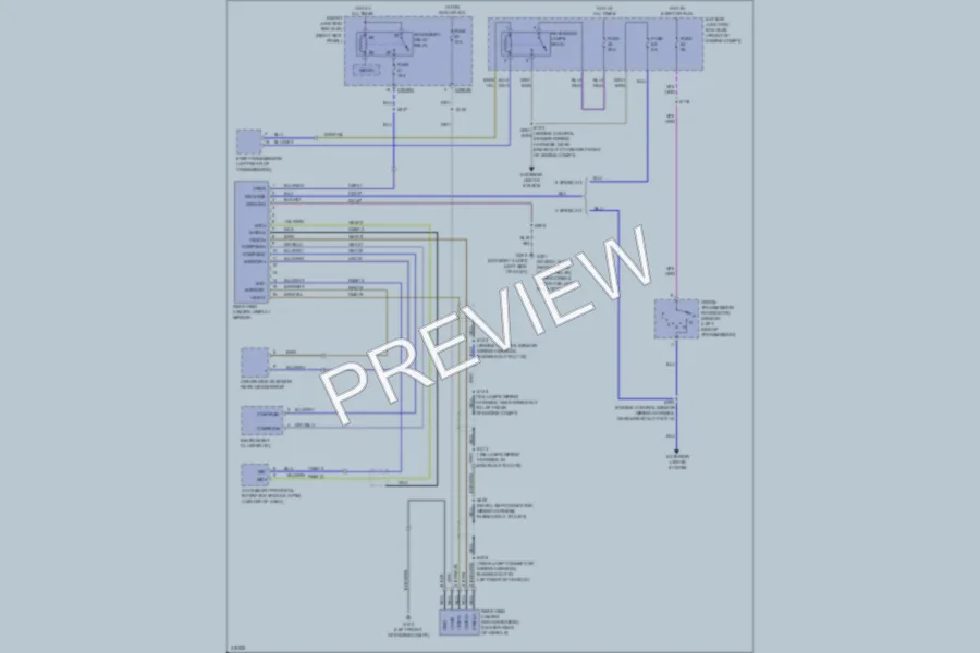 2010 Ford F150 Power Mirrors wiring diagram preview