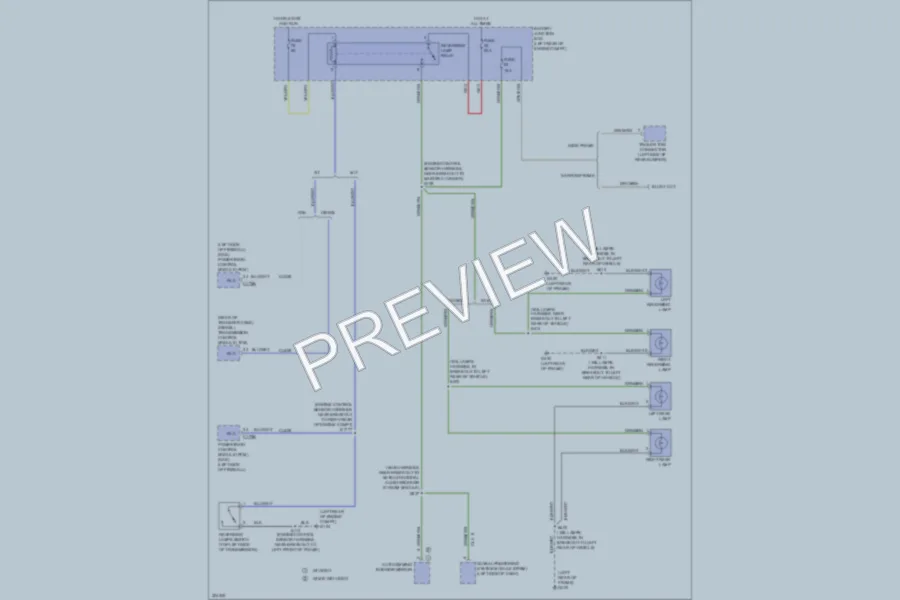 2010 Ford F250 Super Duty Exterior Lights wiring diagram preview