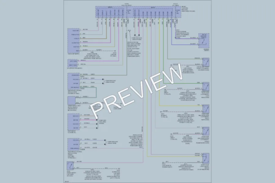 2010 Ford F250 Super Duty Warning Systems wiring diagram preview
