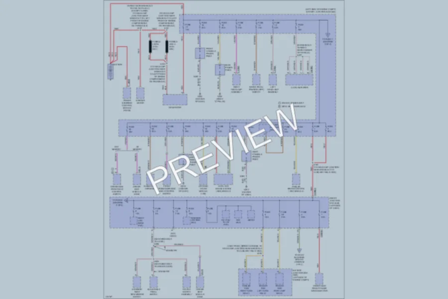 2010 Ford Flex Power Distribution wiring diagram preview