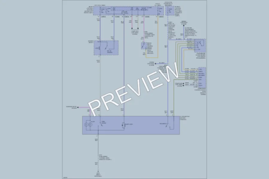2010 Ford Focus Shift Interlock wiring diagram preview